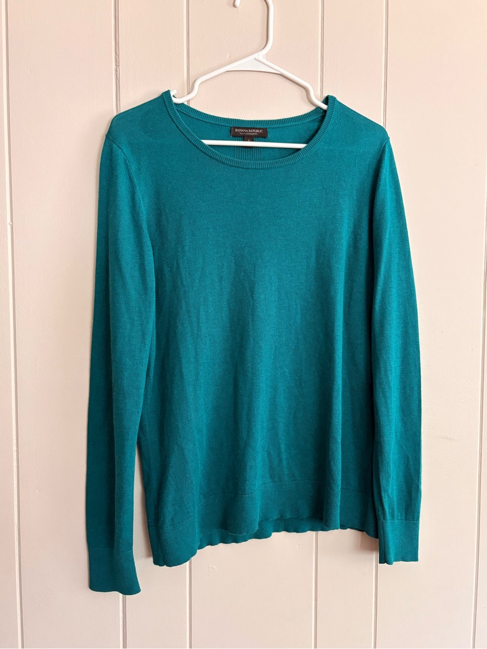 Banana Republic Teal Green Crewneck Sweater